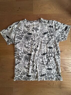 Vision Streetwear Black & White Graphic Short Sleeve Tee